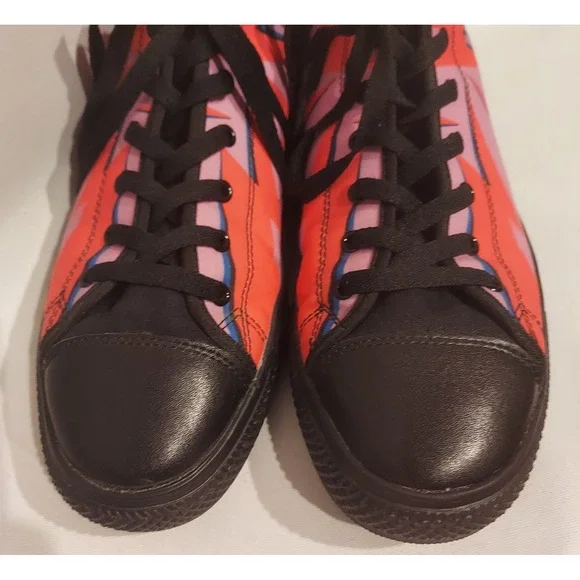 Custom Kiks Mens Womens Custom Made David Bowie High-Top Sneakers Size M/11.5 - Picture 2 of 16